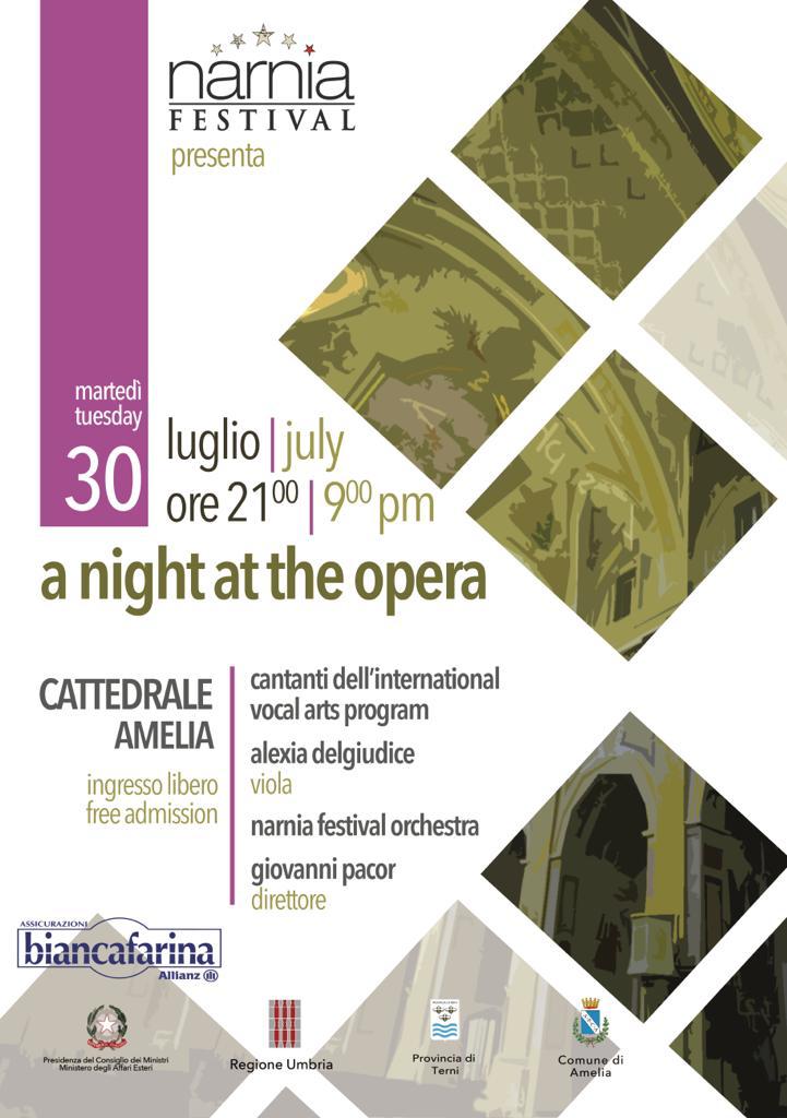 A night at the opera Narnia Festival in Amelia (Tr)