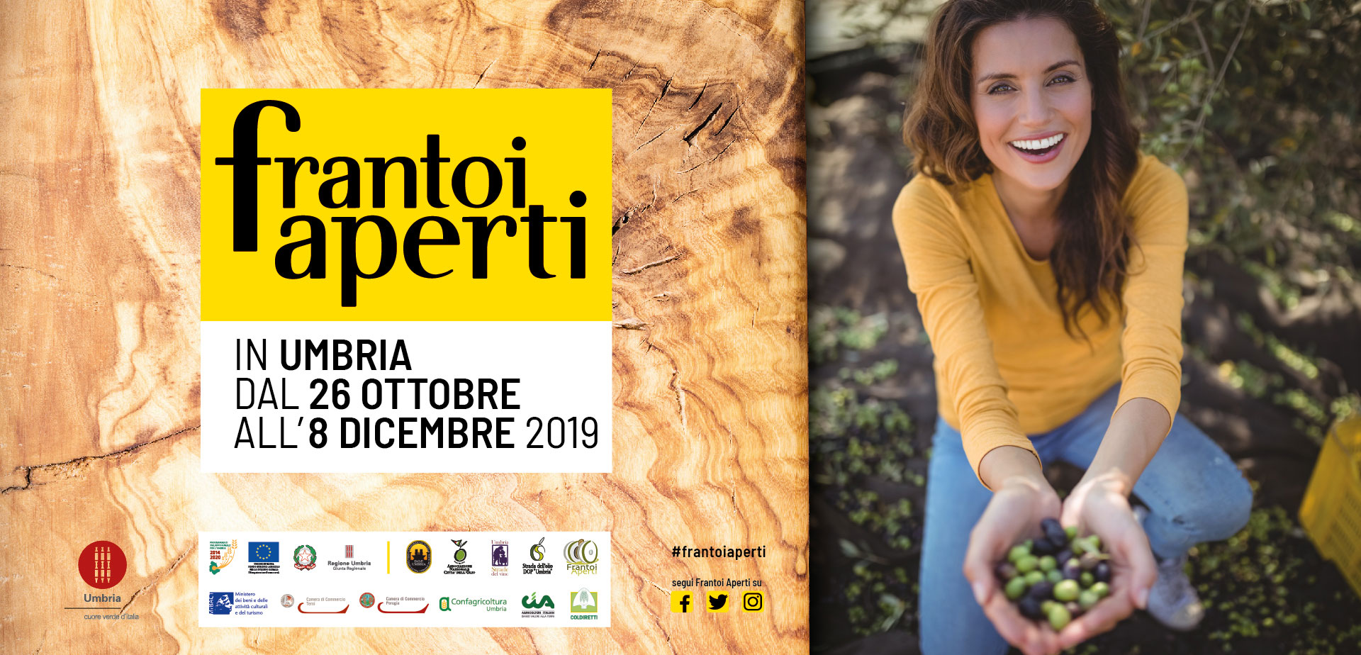 Frantoi Aperti in Umbria dal 26 Ottobre all’8 Dicembre 2019