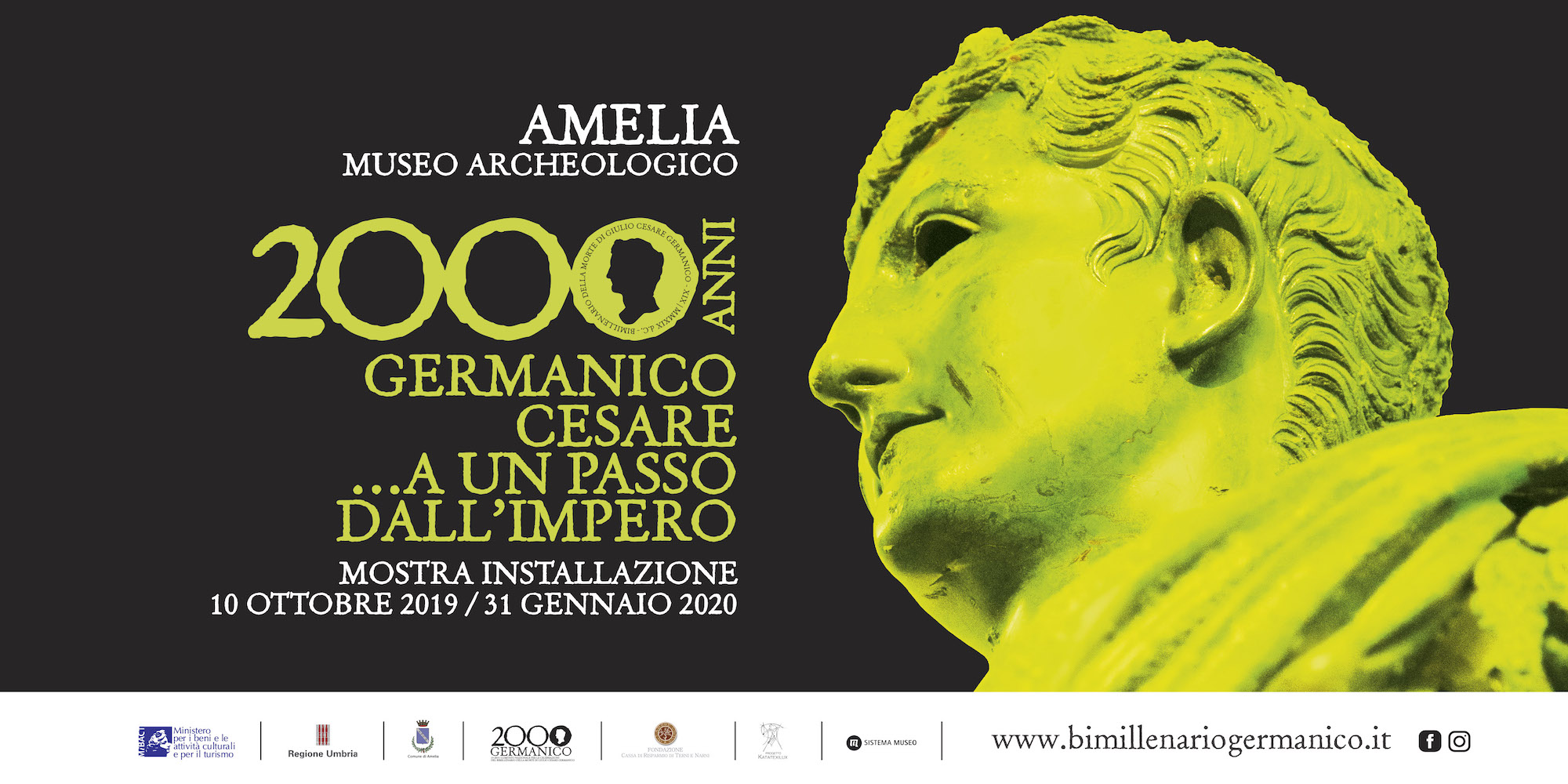 Mostra Installazione “Germanico Cesare… A un passo dall’impero.” Amelia 10 Ottobre – 31 Gennaio 2020