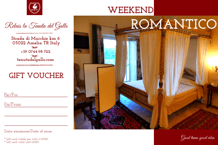Weekand romantico relais Amelia